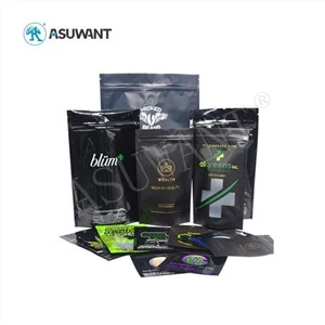 Ari ketat marajuana thc gulma herba tas kemasan Black up stand medical tas