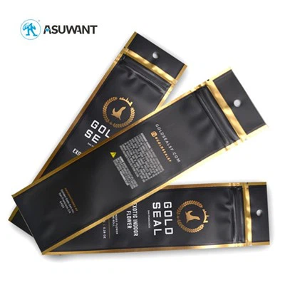 3 Sisi Segel Pipe Tembakau Pra Roll Packaging Cerutu Eidble Medical Bau Bantor Tas