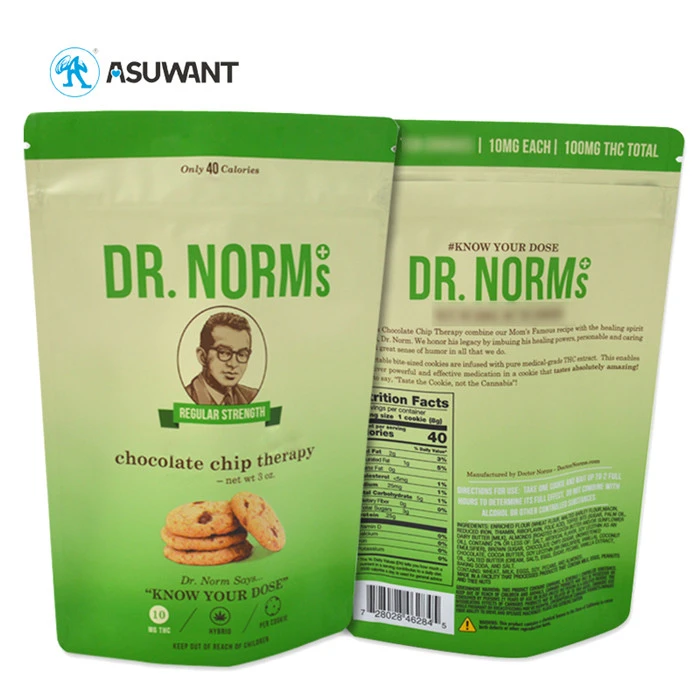 VMPet Green Plastic Bag Packaging Food, Tas Grade Makanan Untuk Kemasan Makanan