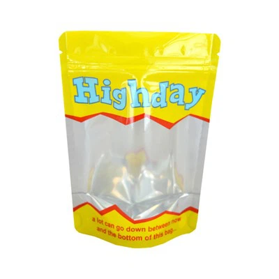 Cookies Cannabis Packaging Glossy Stand Up Pouch Dengan Jendela